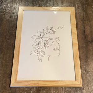 Urban outfitters framed abstract print